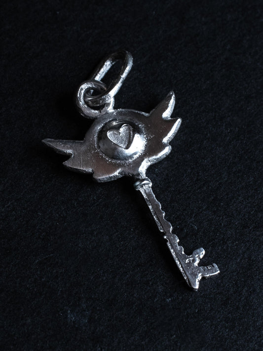 Hazbin Hotel room key made from solid silver as a necklace pendant