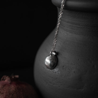 Pomegranate Pendant made from Silver inspired by Hades & Persephone Mythos
