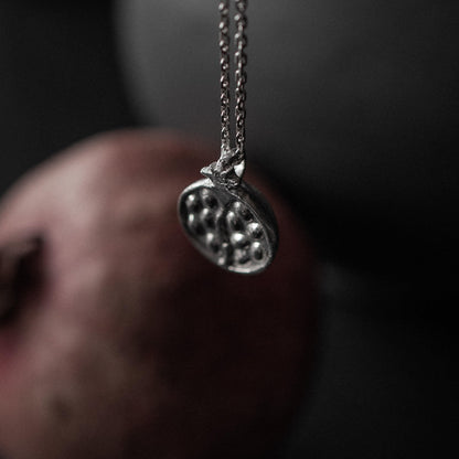 Pomegranate Pendant made from Silver inspired by Hades & Persephone Mythos