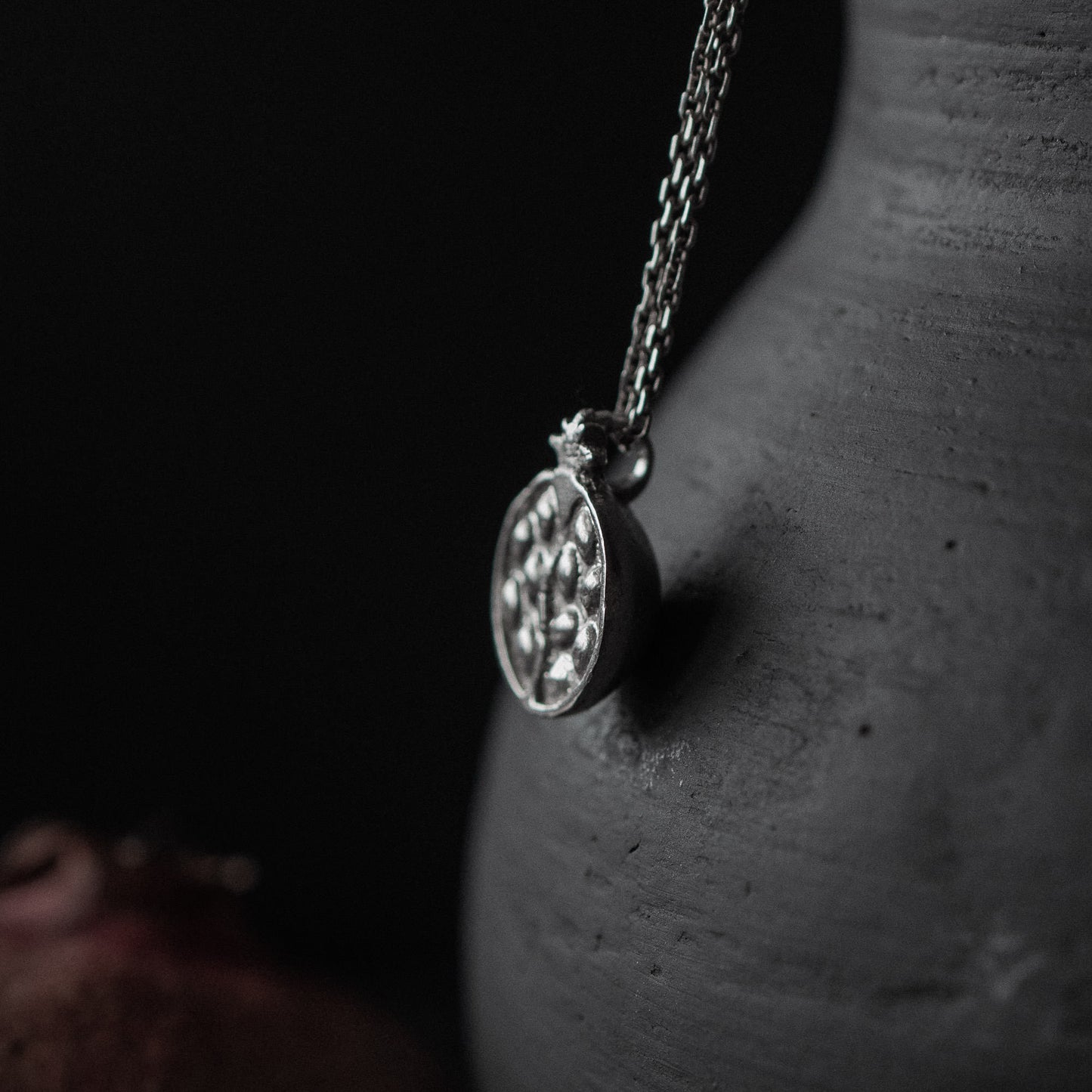 Pomegranate Pendant made from Silver inspired by Hades & Persephone Mythos