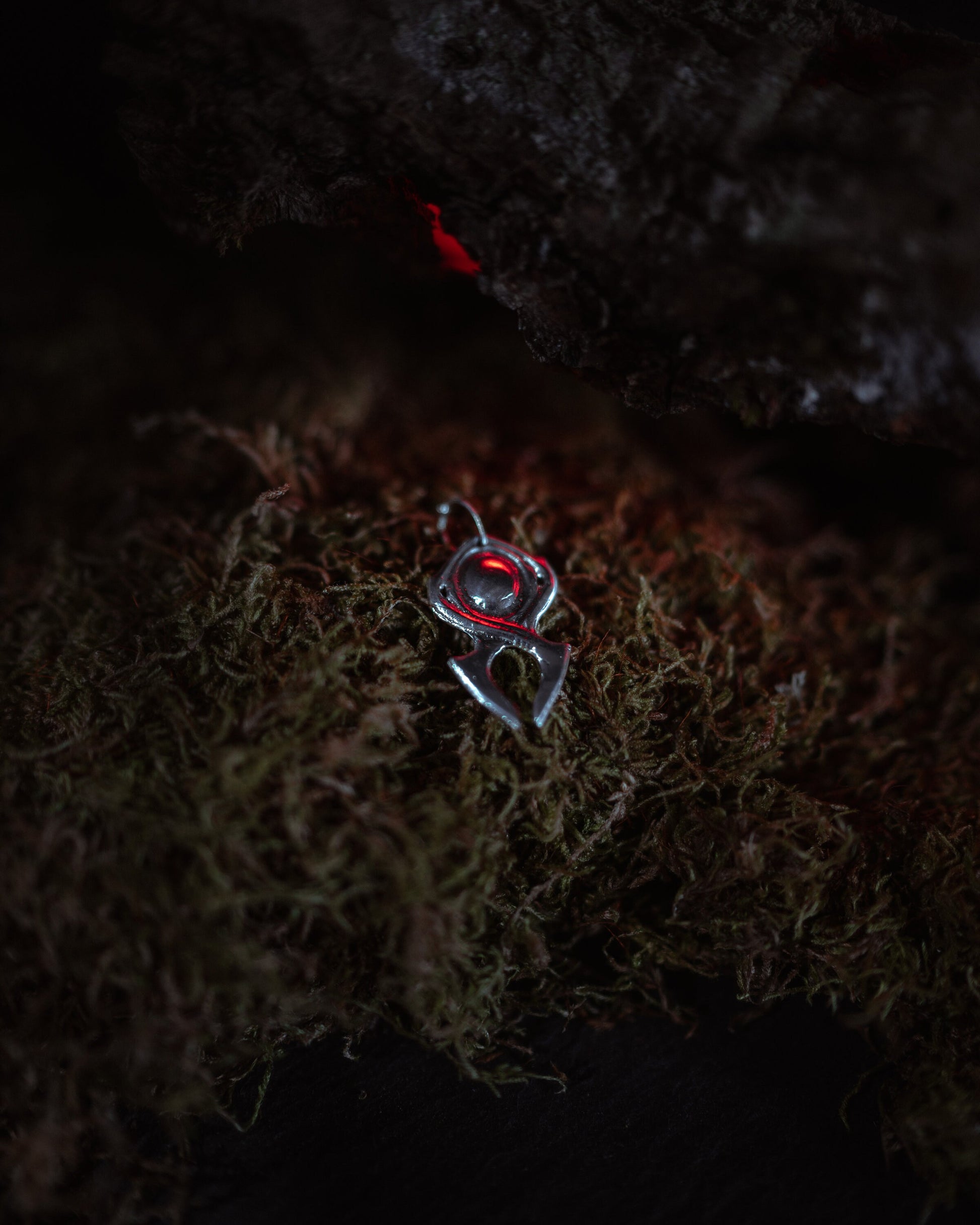 Silver necklace pendant inspired by the Horadrim from the Diablo games