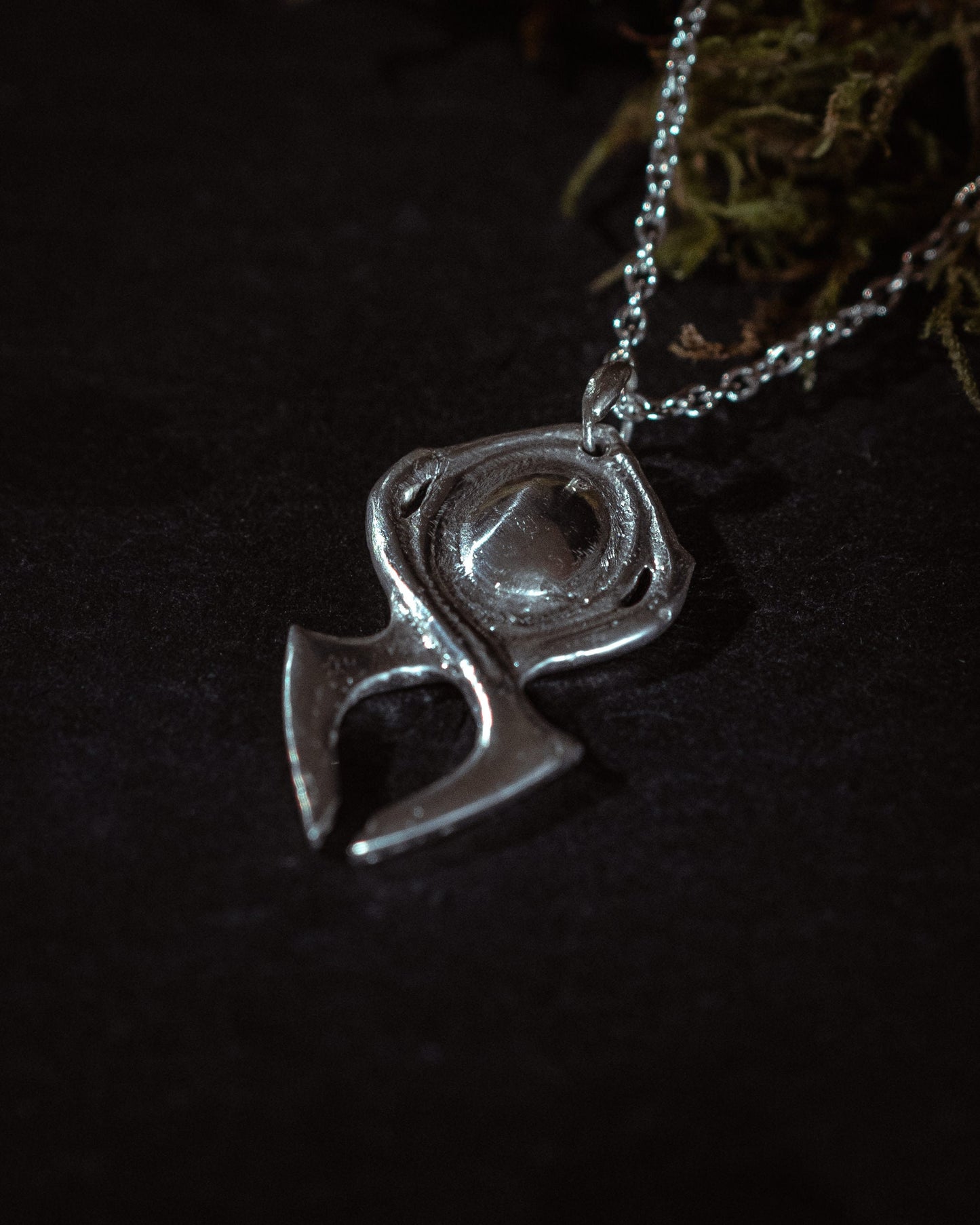 Silver necklace pendant inspired by the Horadrim from the Diablo games