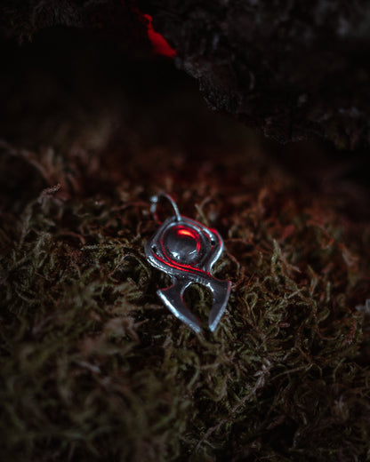 Silver necklace pendant inspired by the Horadrim from the Diablo games