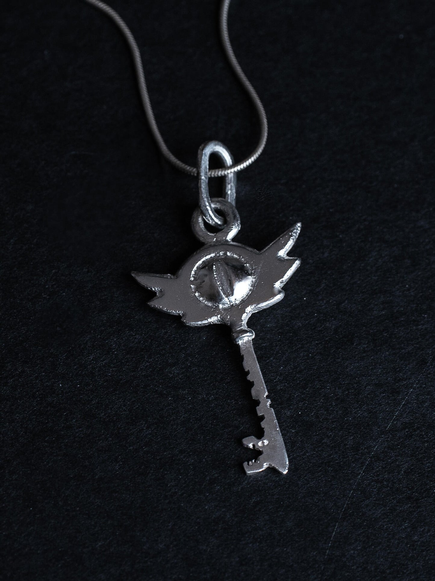 Hazbin Hotel room key made from solid silver as a necklace pendant