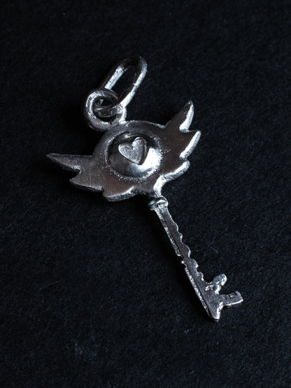 Hazbin Hotel room key made from solid silver as a necklace pendant