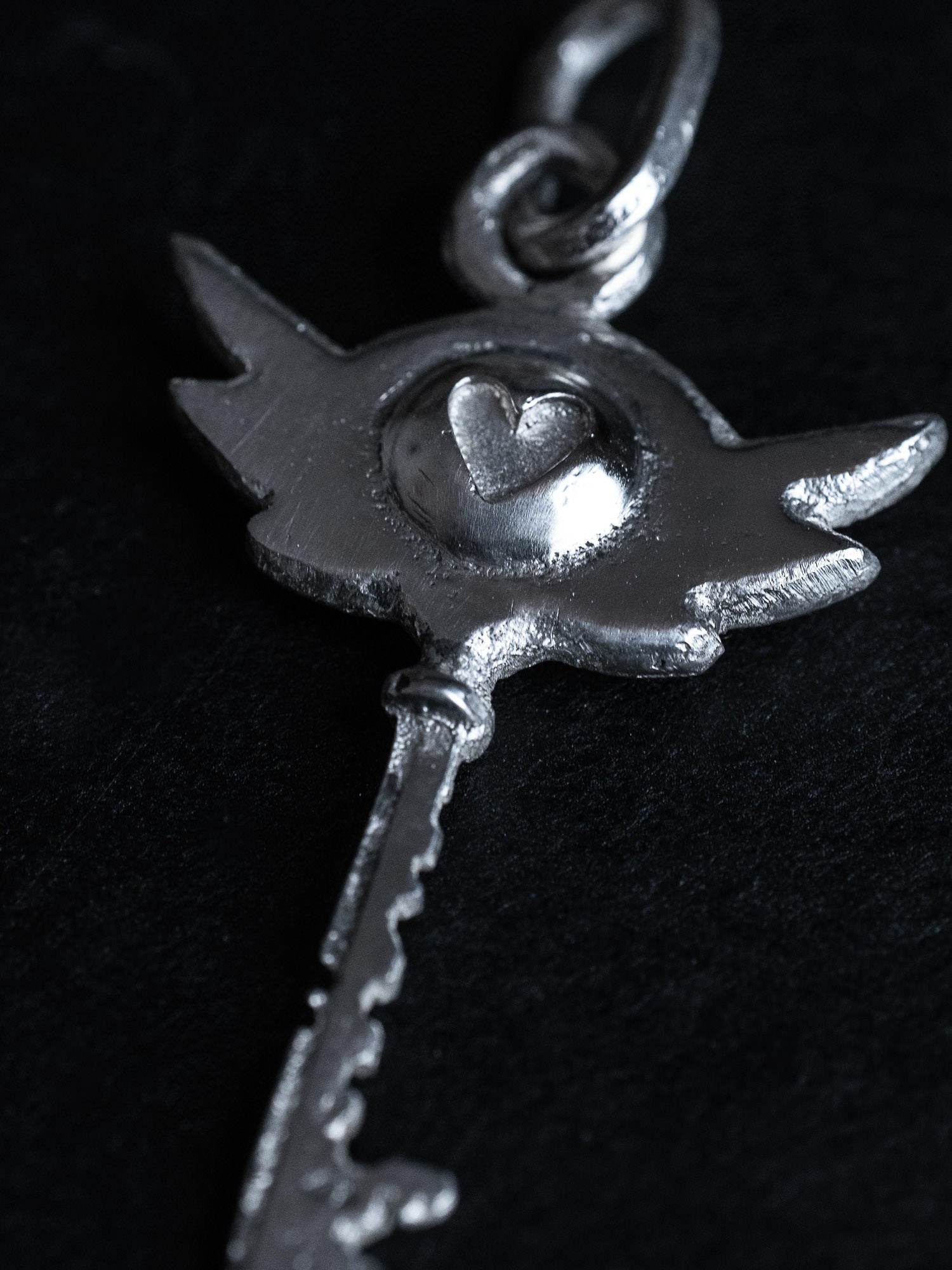 Hazbin Hotel room key made from solid silver as a necklace pendant