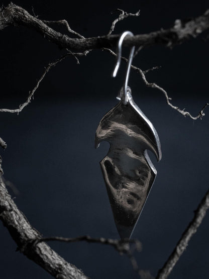 Silver Elvish Earring inspired by Noldor Design from the Lord of the Rings